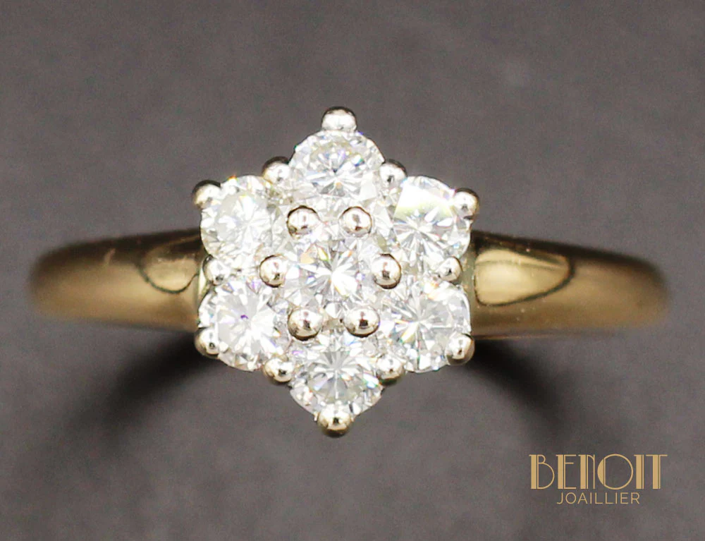 Bague Marguerite Diamants - Image 3