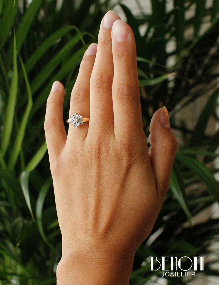 Bague Marguerite Diamants - Image 7