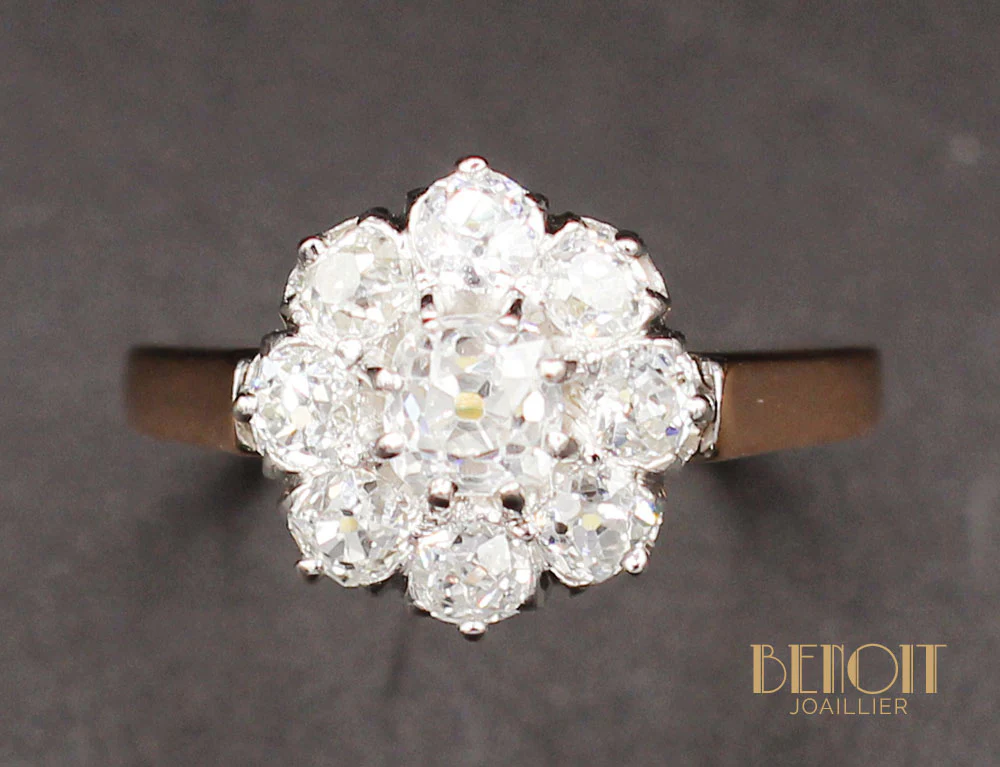 Bague Marguerite Diamants - Image 3