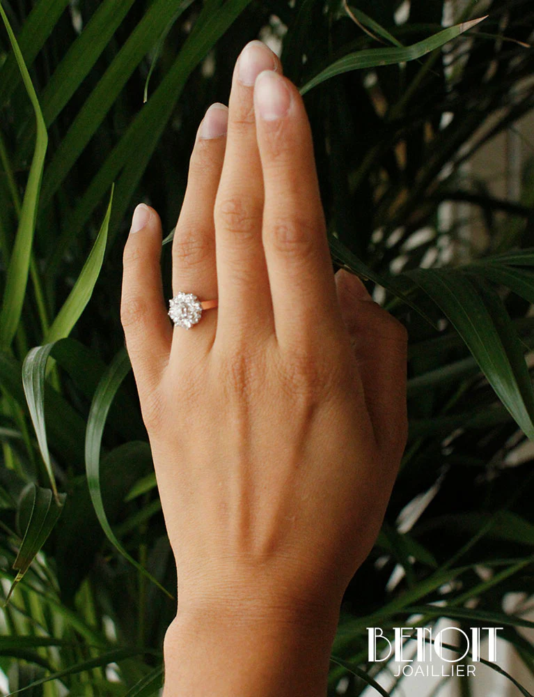 Bague Marguerite Diamants - Image 7