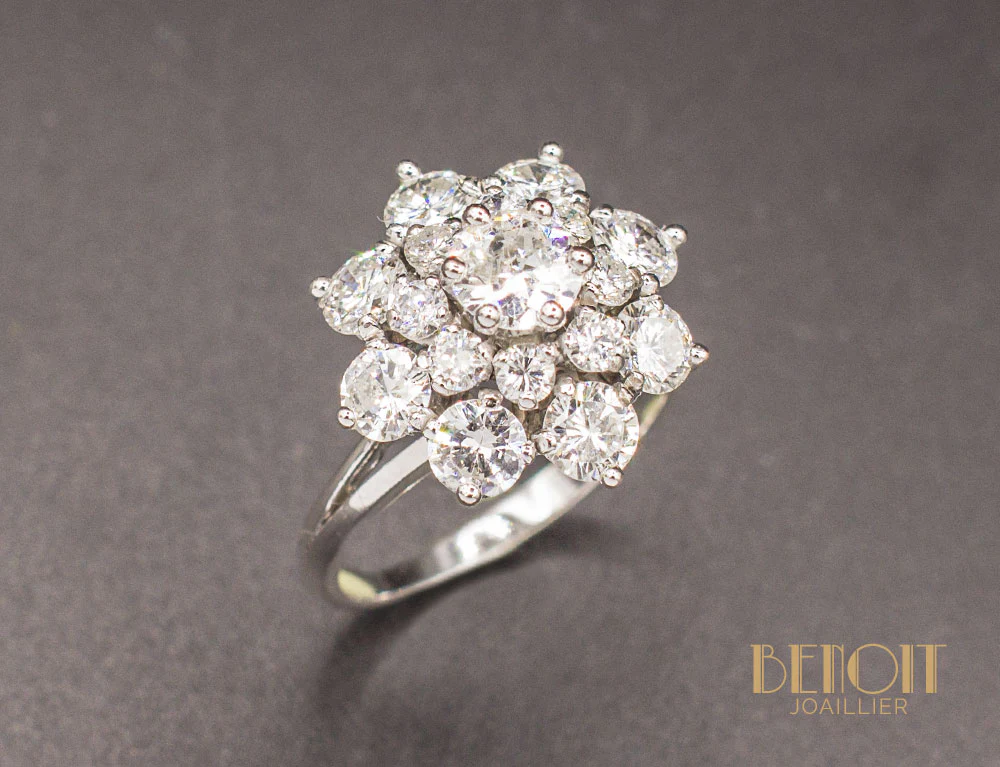 Bague Marguerite Diamants