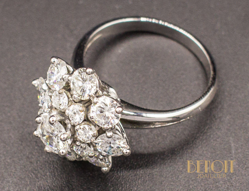 Bague Marguerite Diamants - Image 5