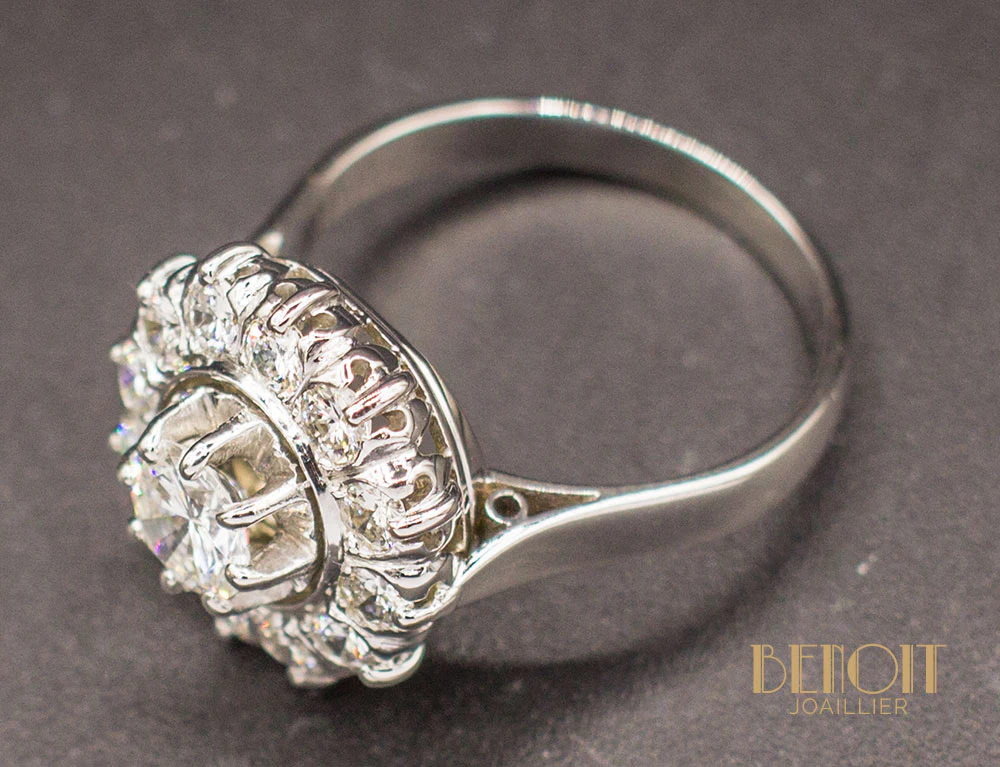 Bague Marguerite Diamants - Image 4