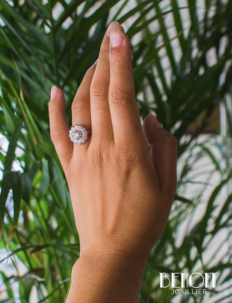 Bague Marguerite Diamants - Image 7