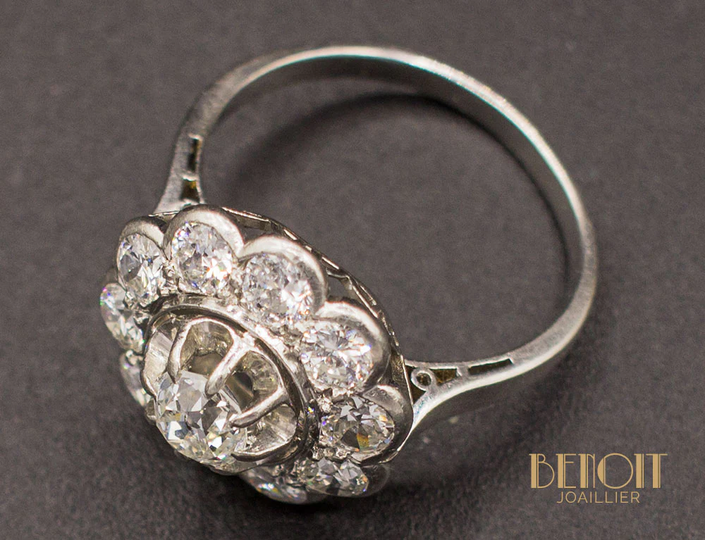 Bague Marguerite Diamants - Image 4