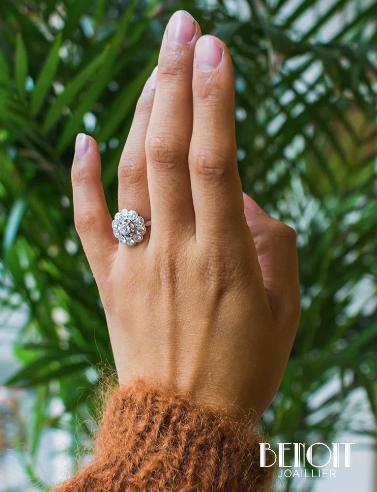 Bague Marguerite Diamants - Image 7