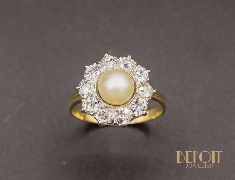 Bague Marguerite Perle Fine - Image 2