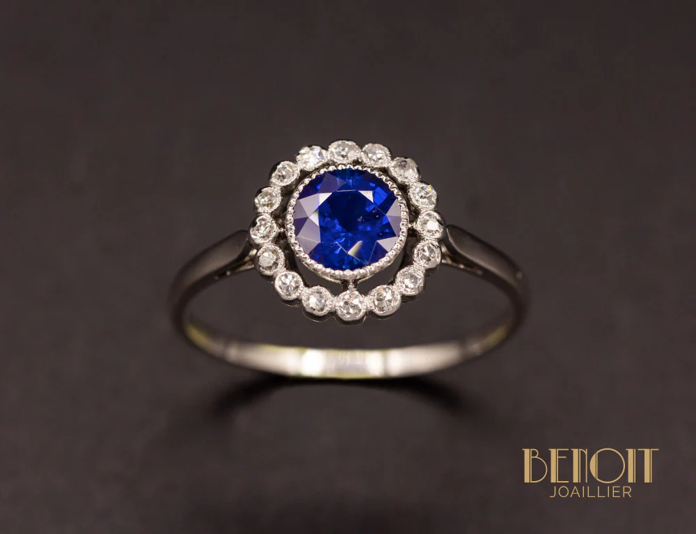 Bague Marguerite Saphir - Image 2