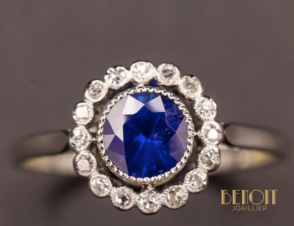 Bague Marguerite Saphir - Image 3