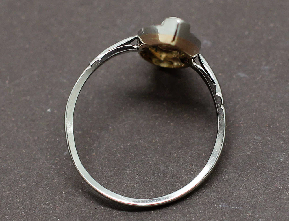 Bague Marquise Art Déco "Les Recyclés" - Image 4