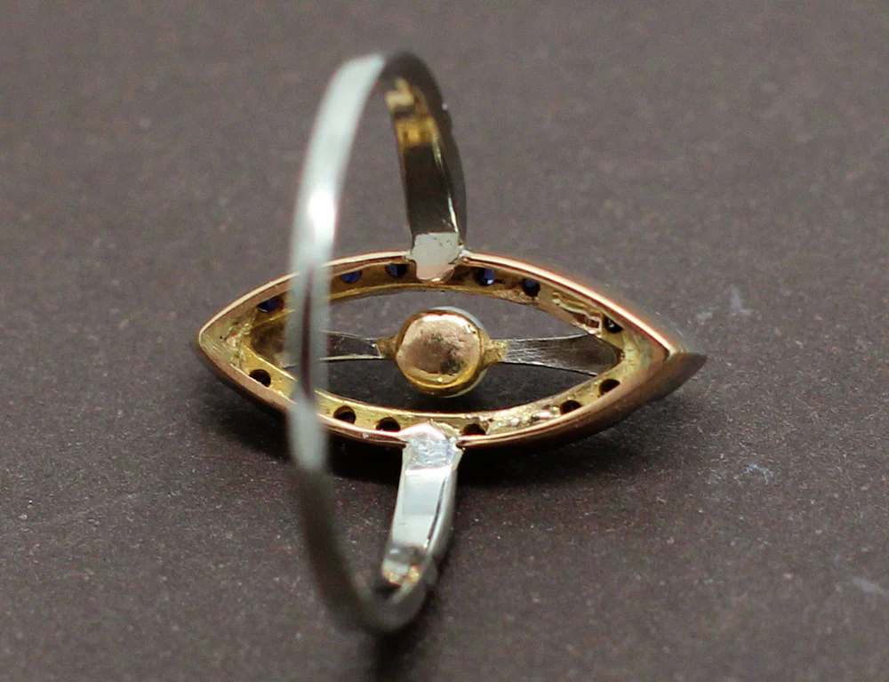 Bague Marquise Art Déco "Les Recyclés" - Image 5