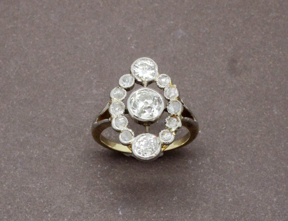 Bague Marquise Diamants - Image 2