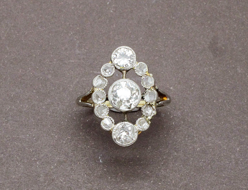 Bague Marquise Diamants - Image 3