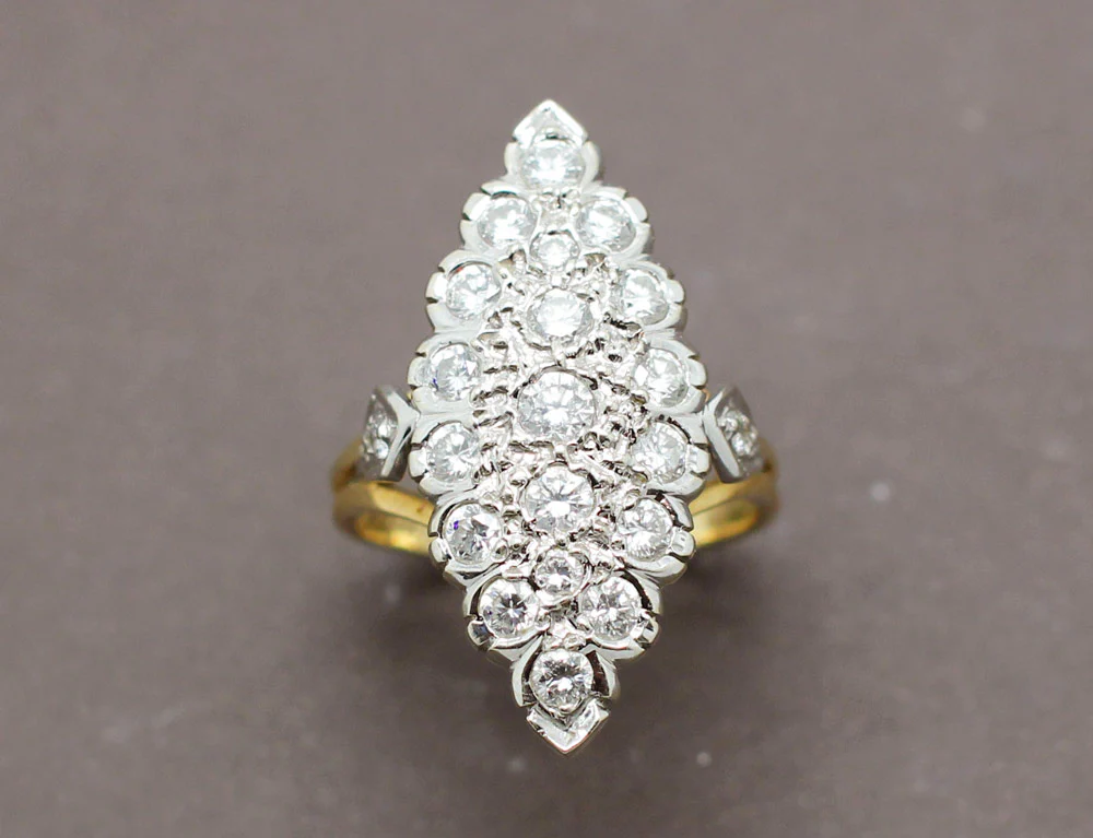 Bague Marquise Diamants - Image 2