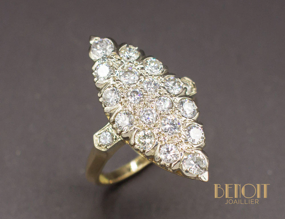 Bague Marquise Diamants