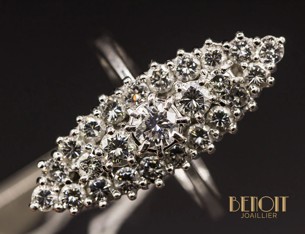 Bague Marquise Diamants - Image 4
