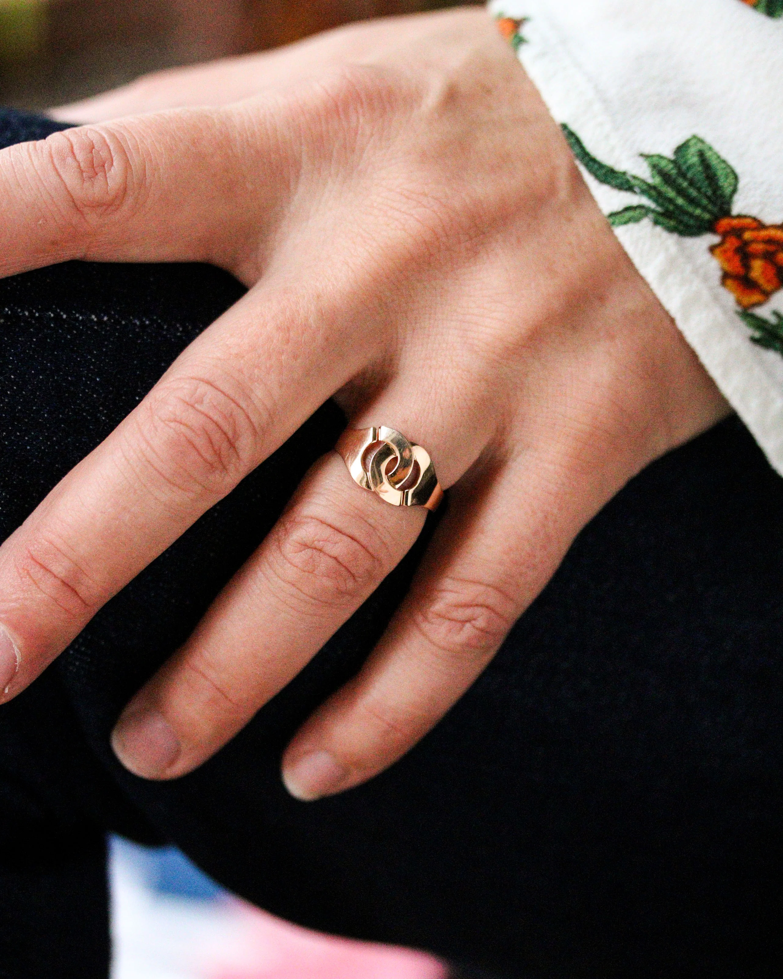 Bague "Menottes" Or Rose Signée Dinh Van - Image 2