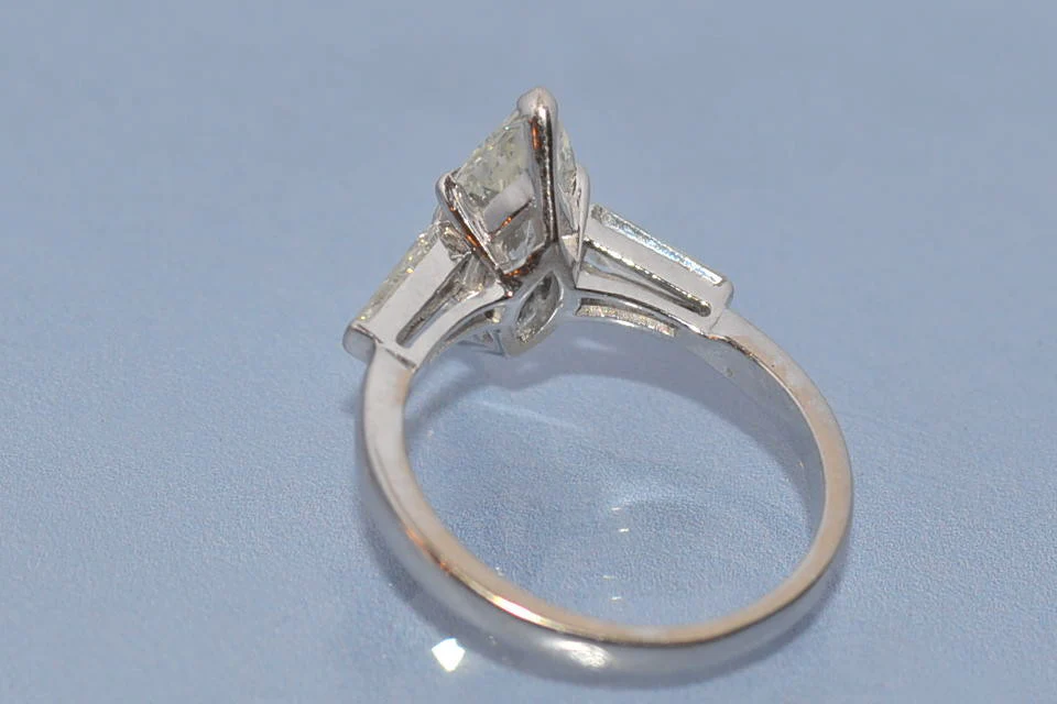 Bague navette diamant 1,3 ct - Image 4