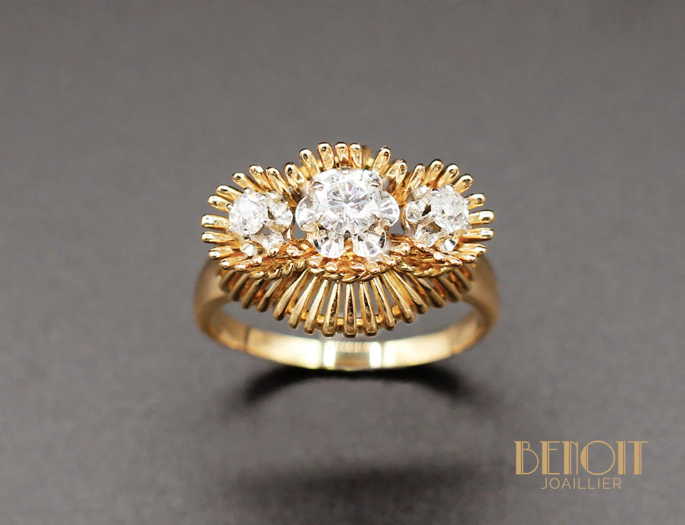 Bague "Nids" Or et Diamants - Image 2