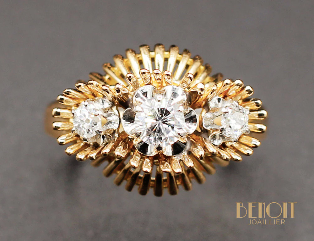Bague "Nids" Or et Diamants - Image 3