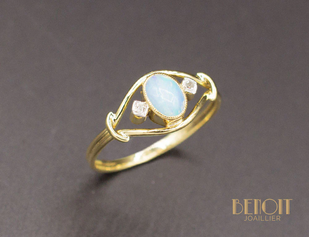 Bague Opale Diamants
