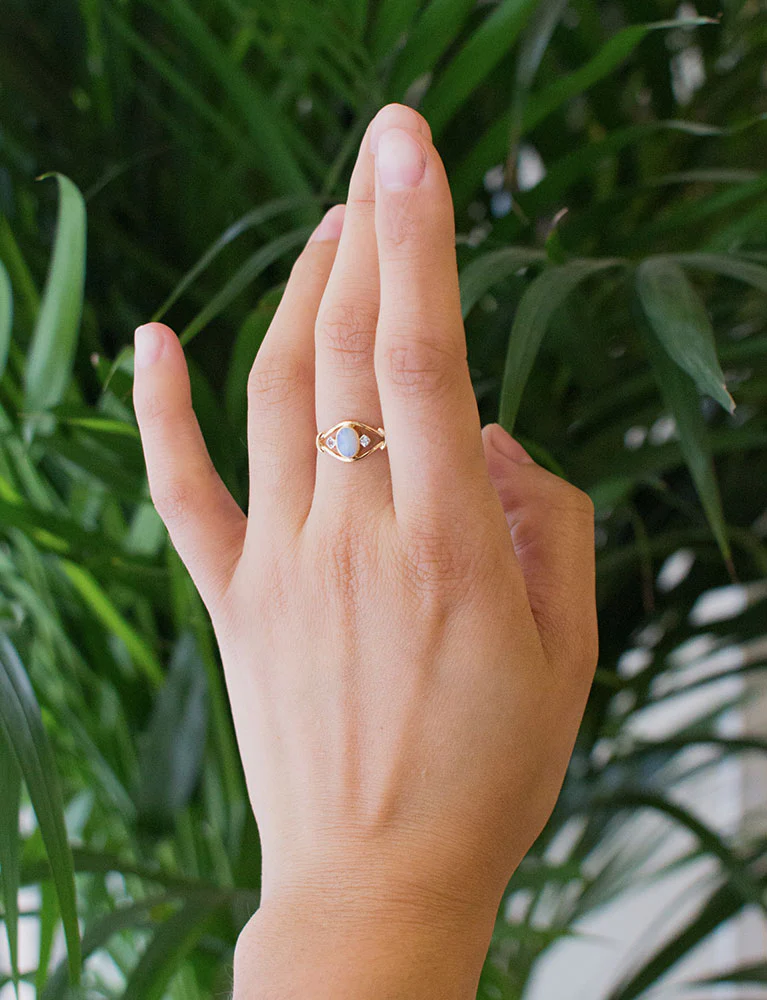 Bague Opale Diamants - Image 5
