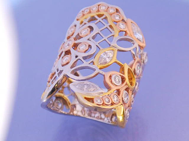 Bague or et diamants