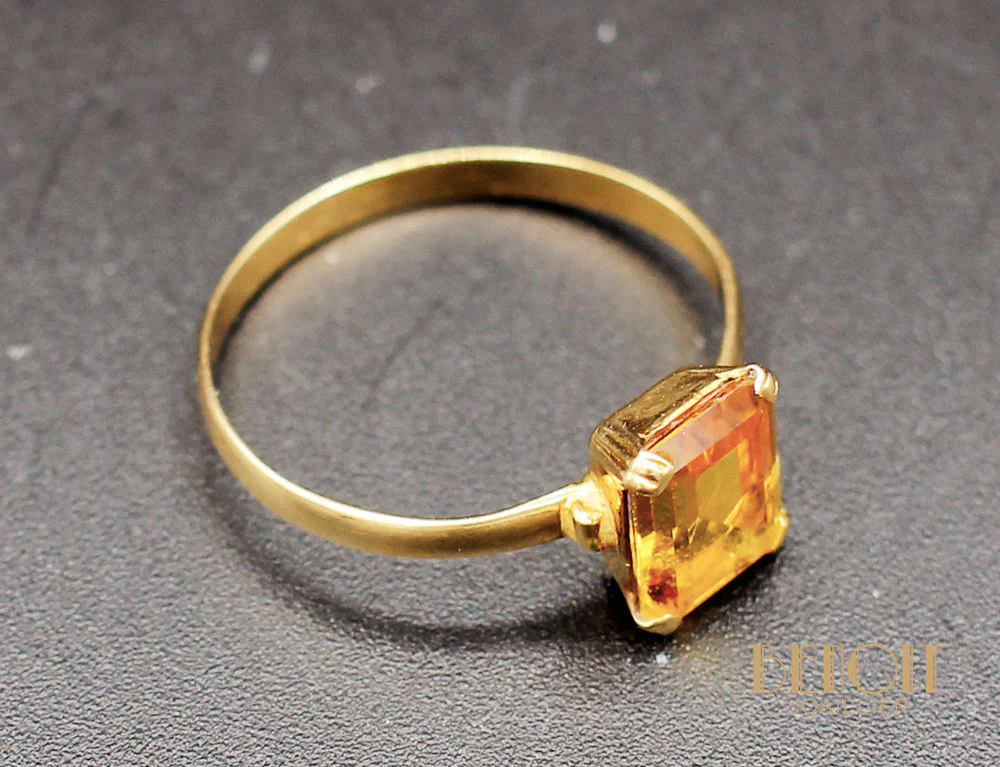 Bague Or Jaune Topaze - Image 3
