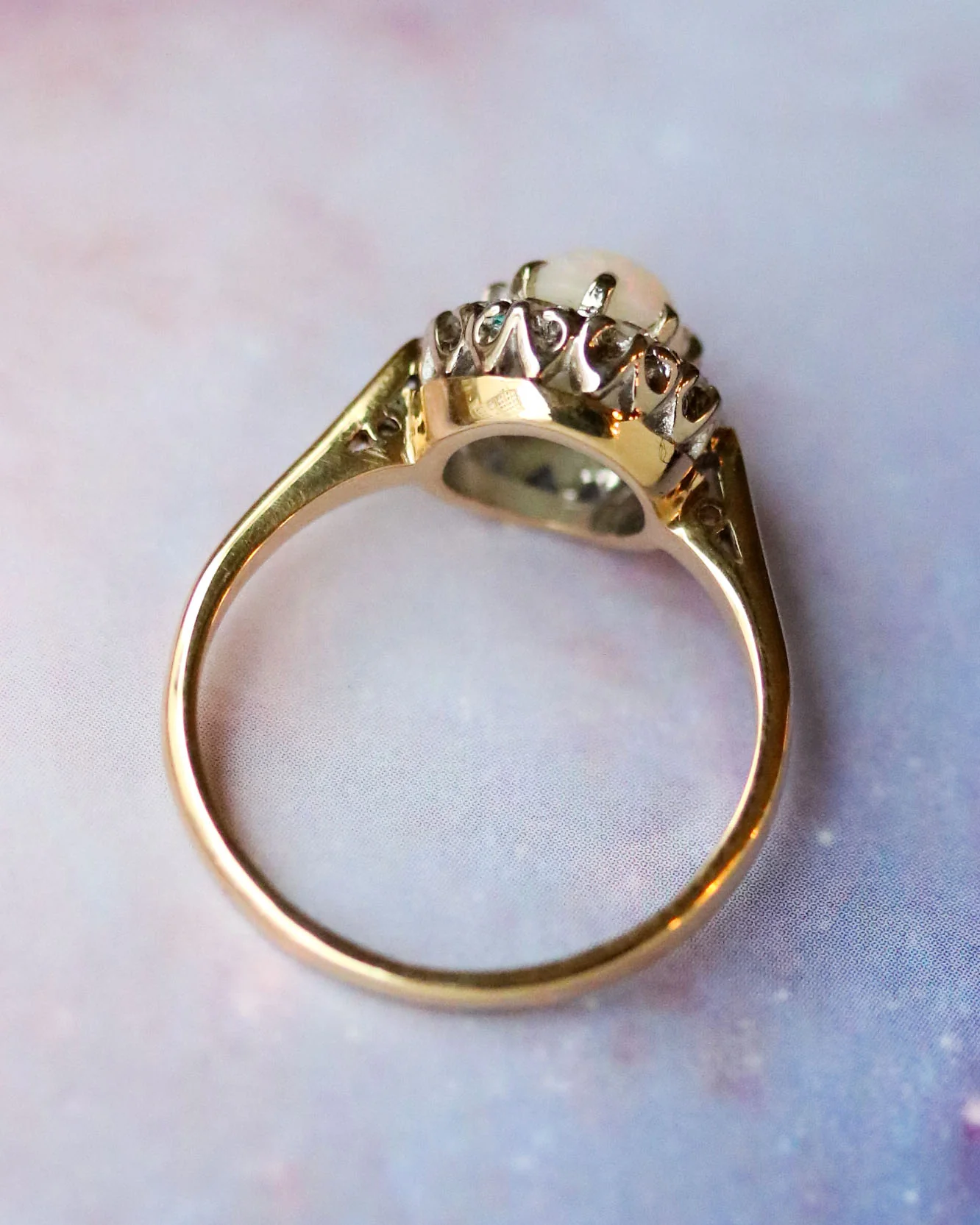 Bague Or Opale et Diamants - Image 3
