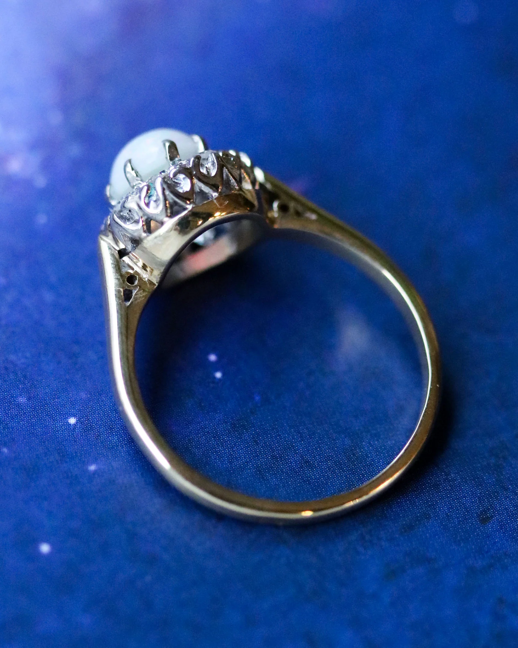 Bague Or Opale et Diamants - Image 5