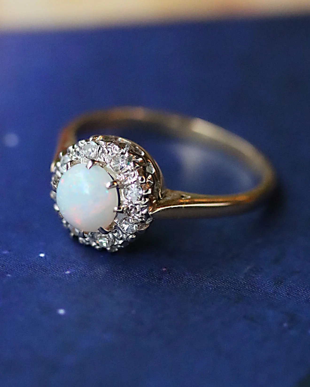 Bague Or Opale et Diamants - Image 6