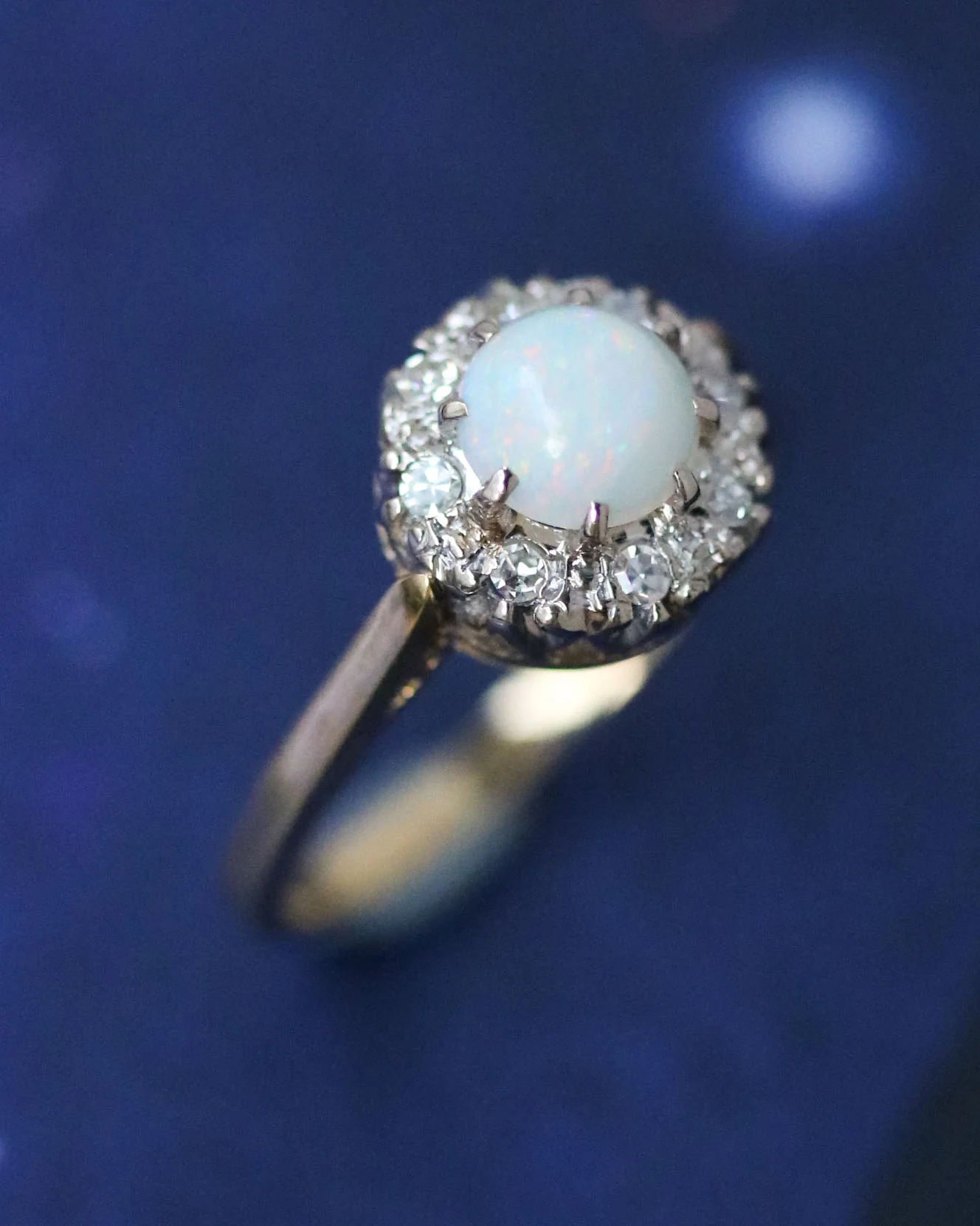 Bague Or Opale et Diamants - Image 7