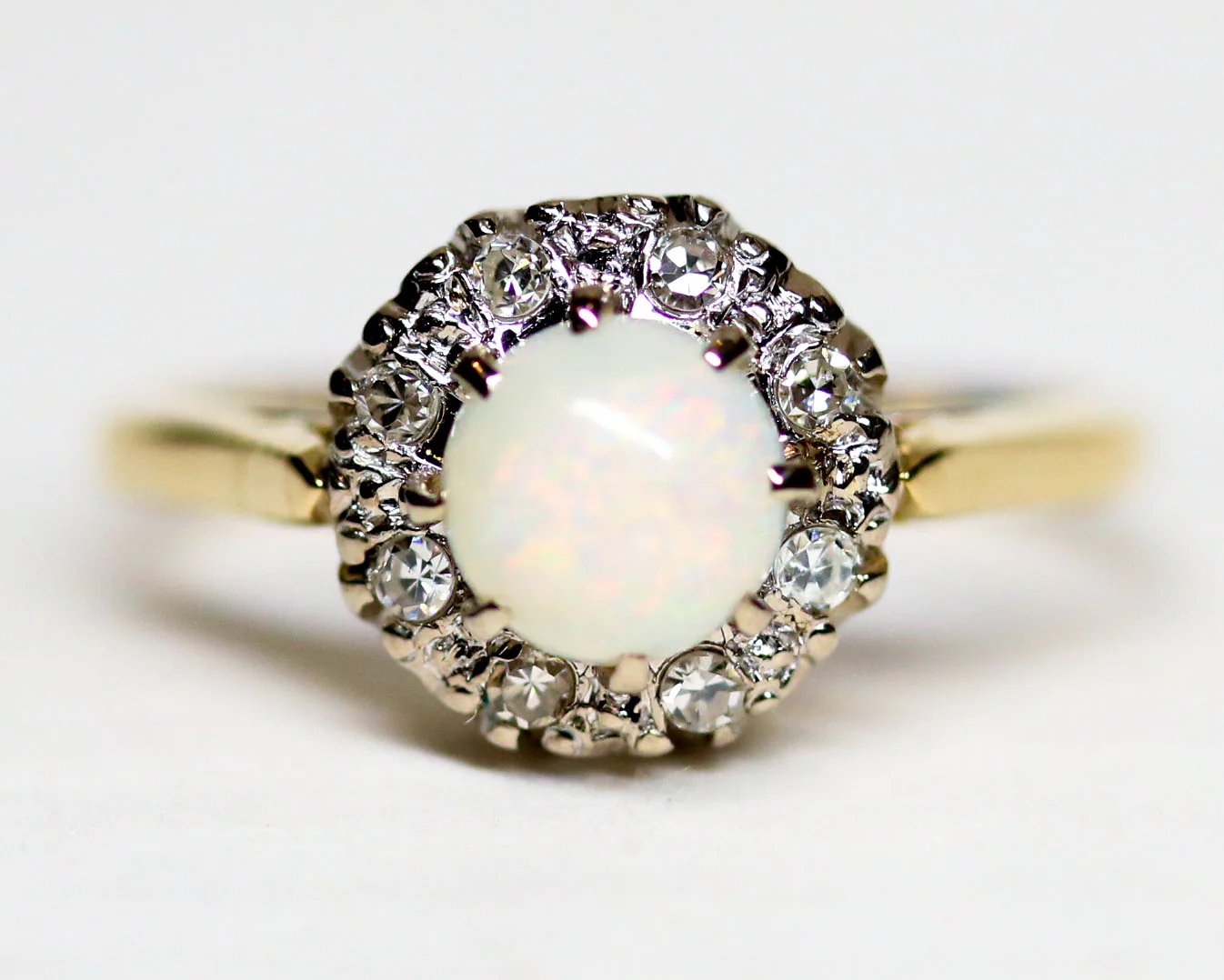 Bague Or Opale et Diamants - Image 8