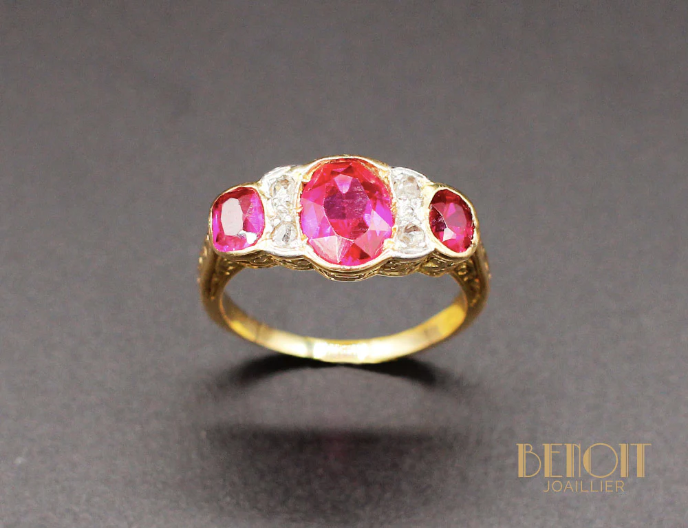 Bague Or Verneuils Et Diamants - Image 2