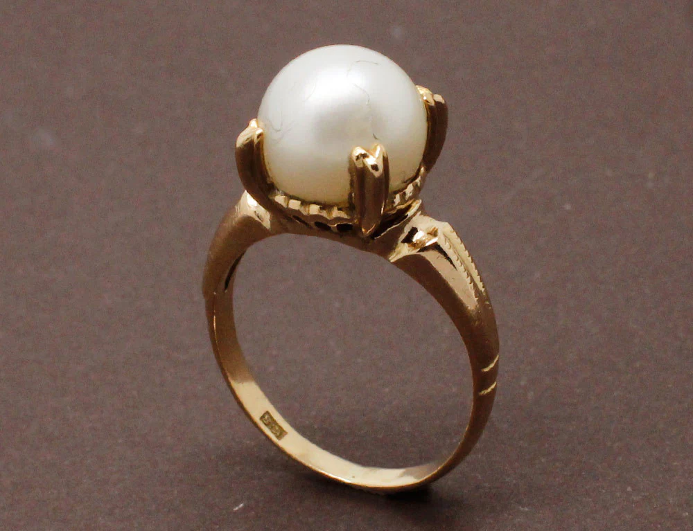 Bague Perle Art Déco - Image 3