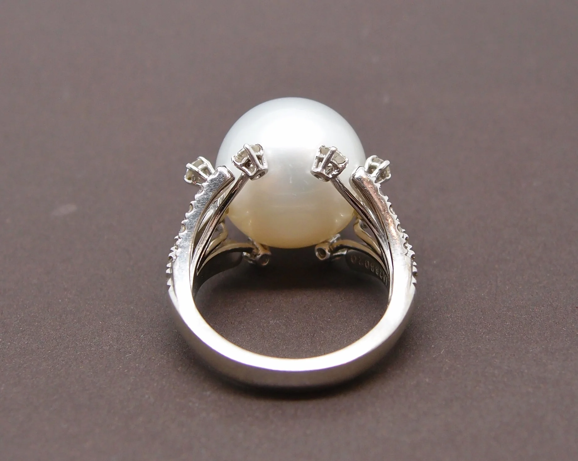 Bague Perle et diamants signée Utopia - Image 4