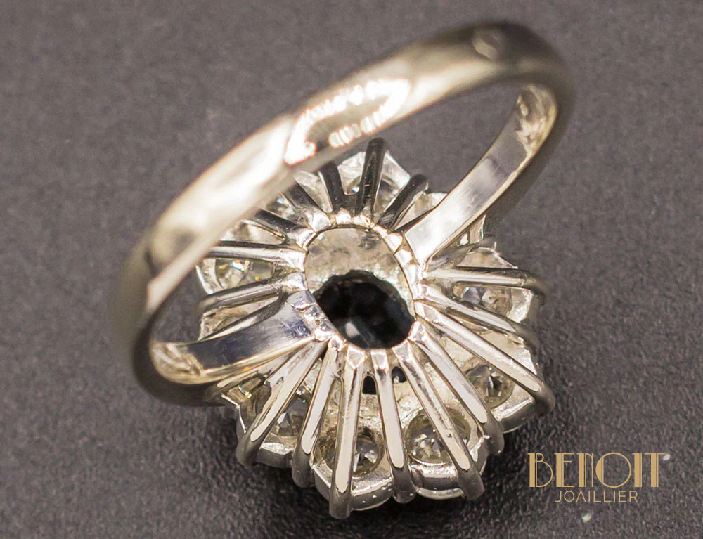 Bague Pompadour Saphir - Image 5