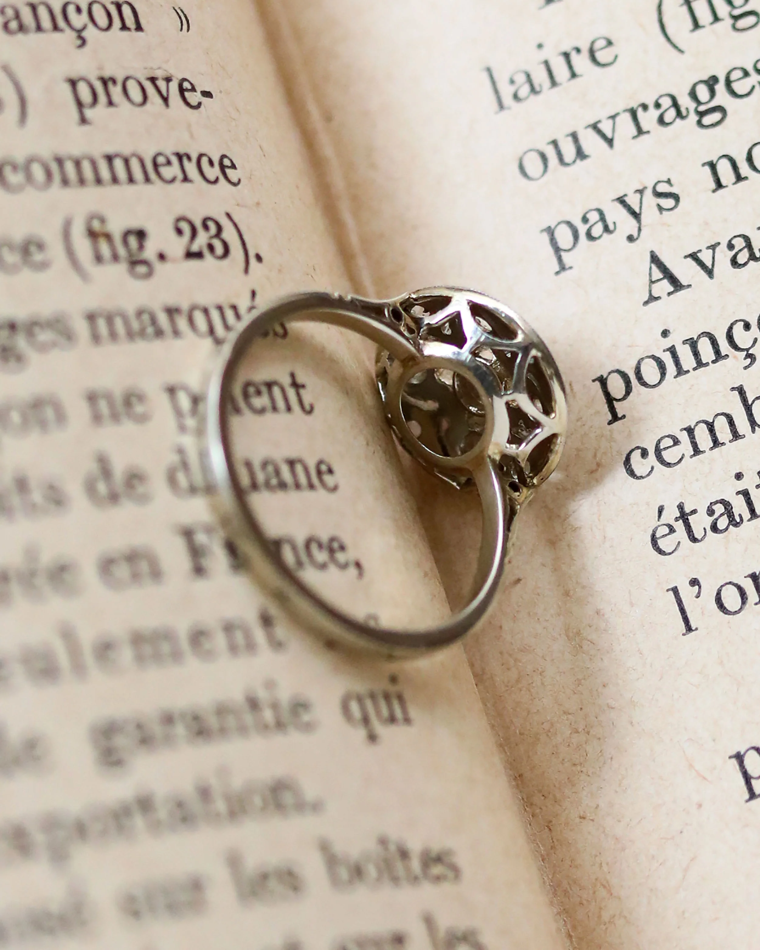Bague Ronde Art Déco Diamants - Image 3