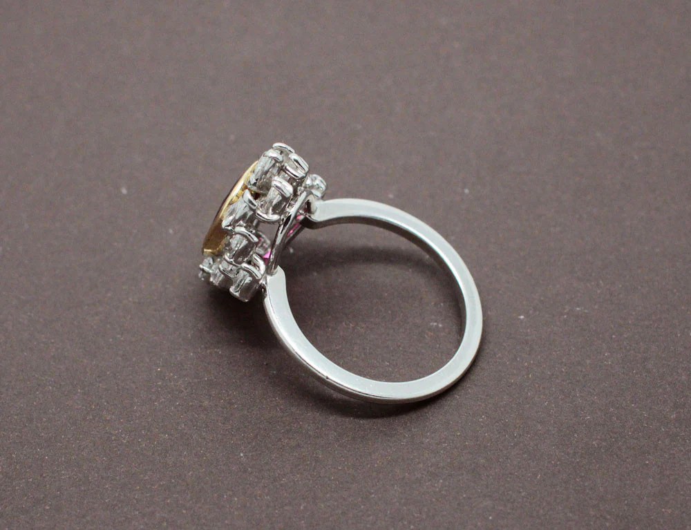 Bague Rubis Naturel Certifié et Diamants - Image 4