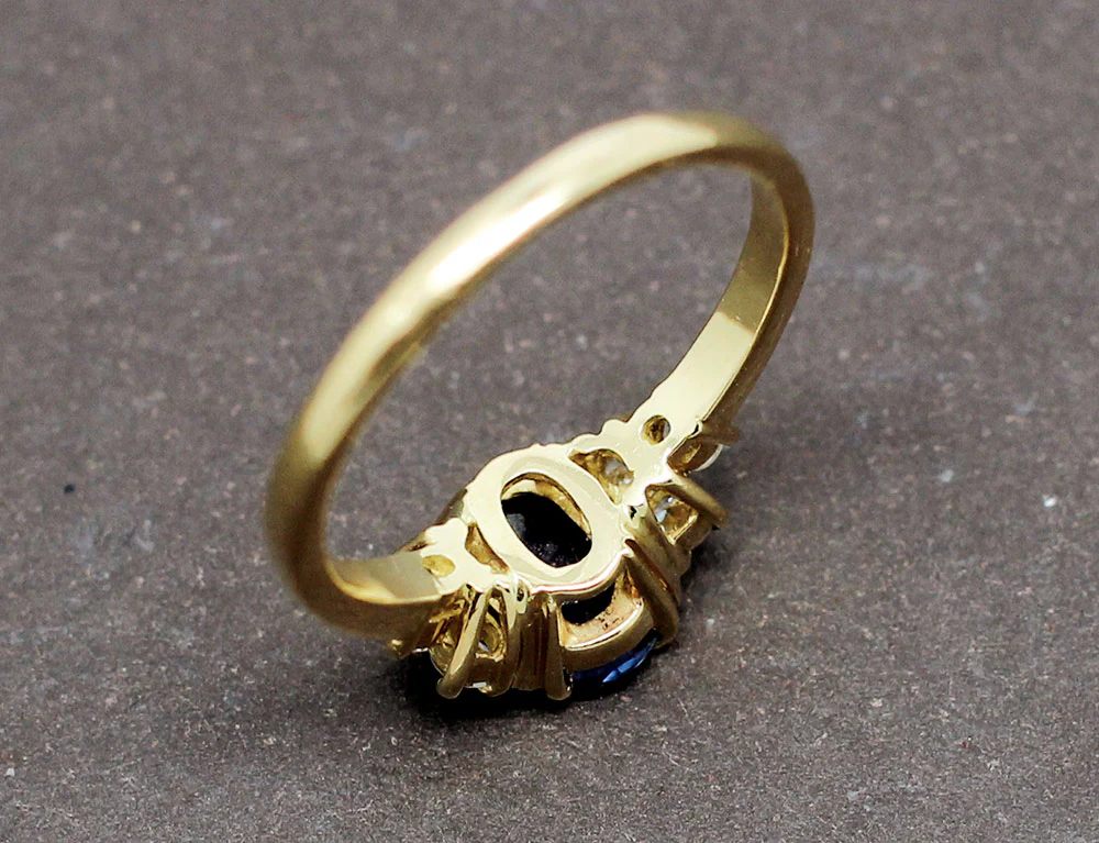 Bague Saphir Diamants - Image 6
