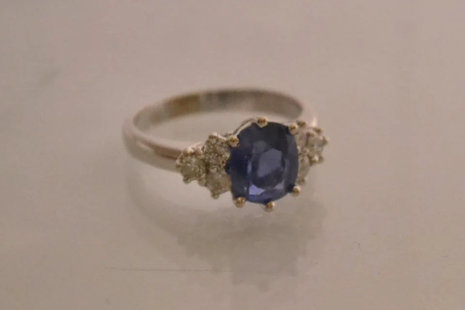 Bague Saphir Diamants