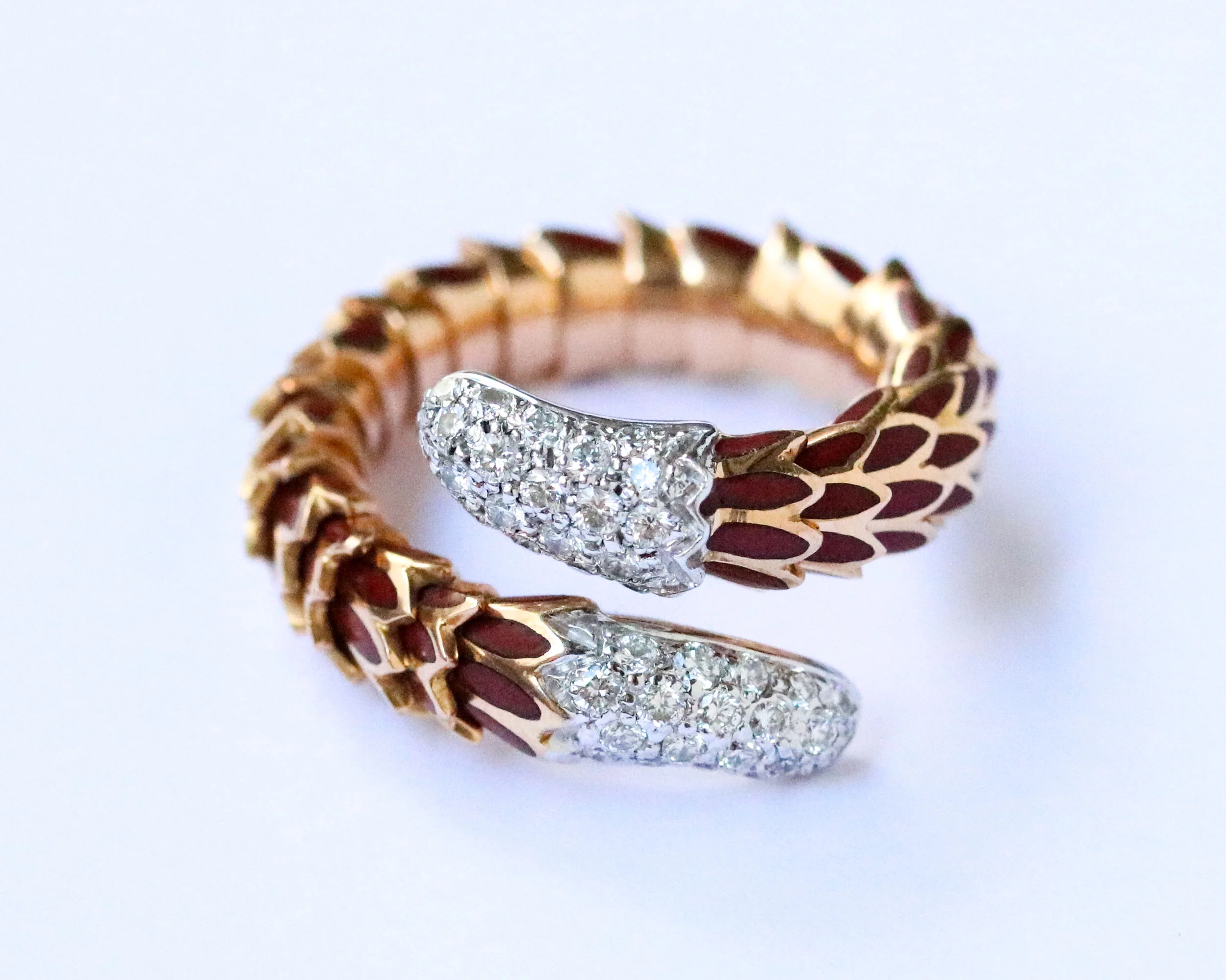 Bague Serpent Roberto Coin Or et Diamants - Image 4