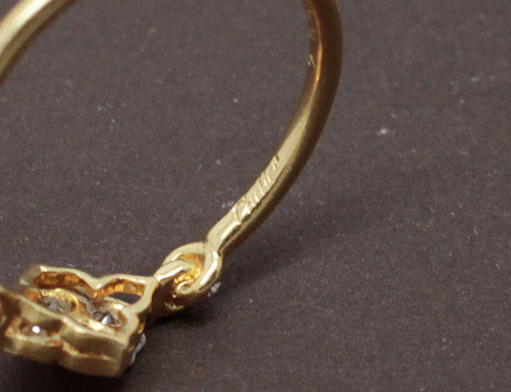 Bague Signée Cartier Diamants et Or Jaune - Image 3