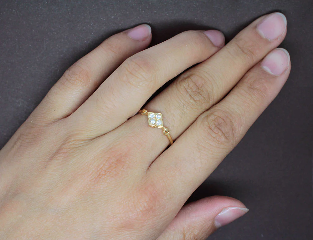 Bague Signée Cartier Diamants et Or Jaune - Image 4