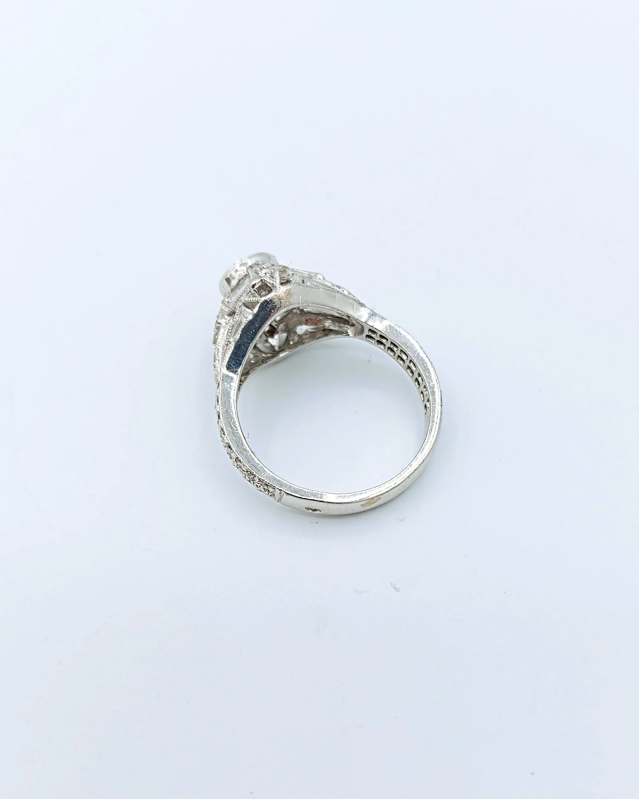 Bague Solitaire Art Déco Diamants - Image 7