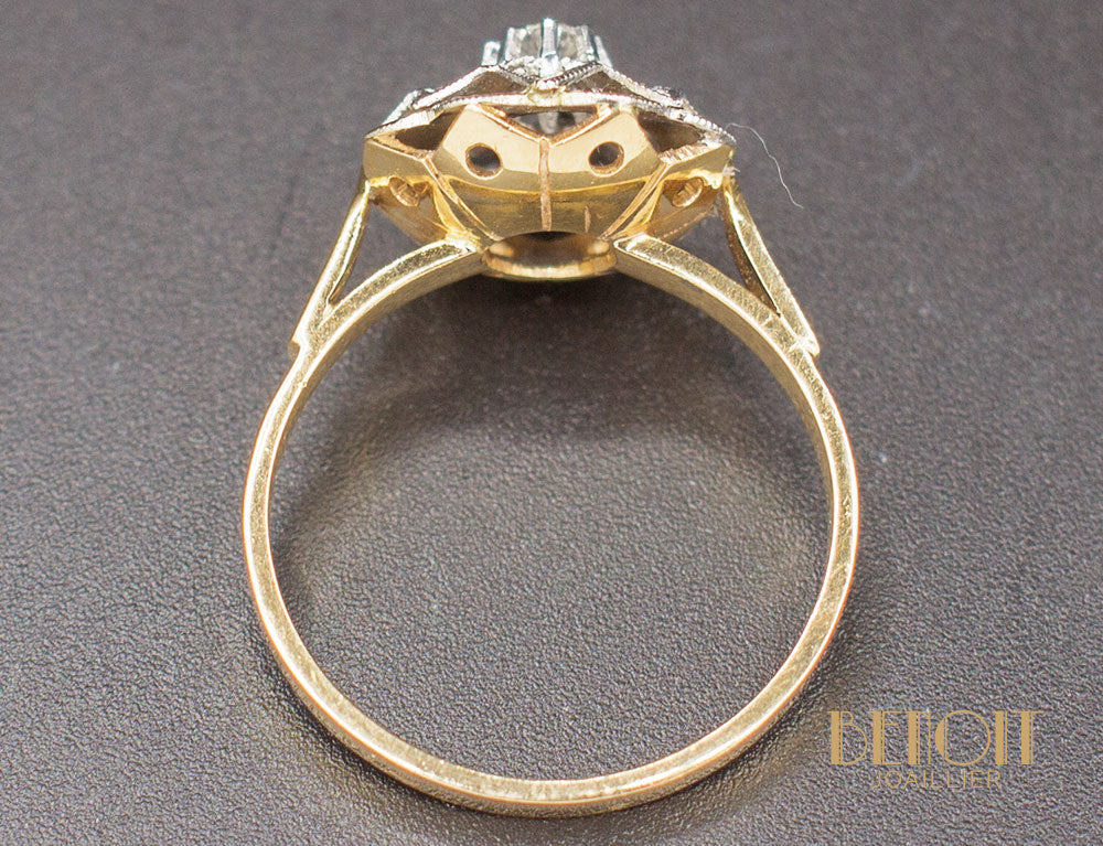 Bague Style Fleur Diamant - Image 5