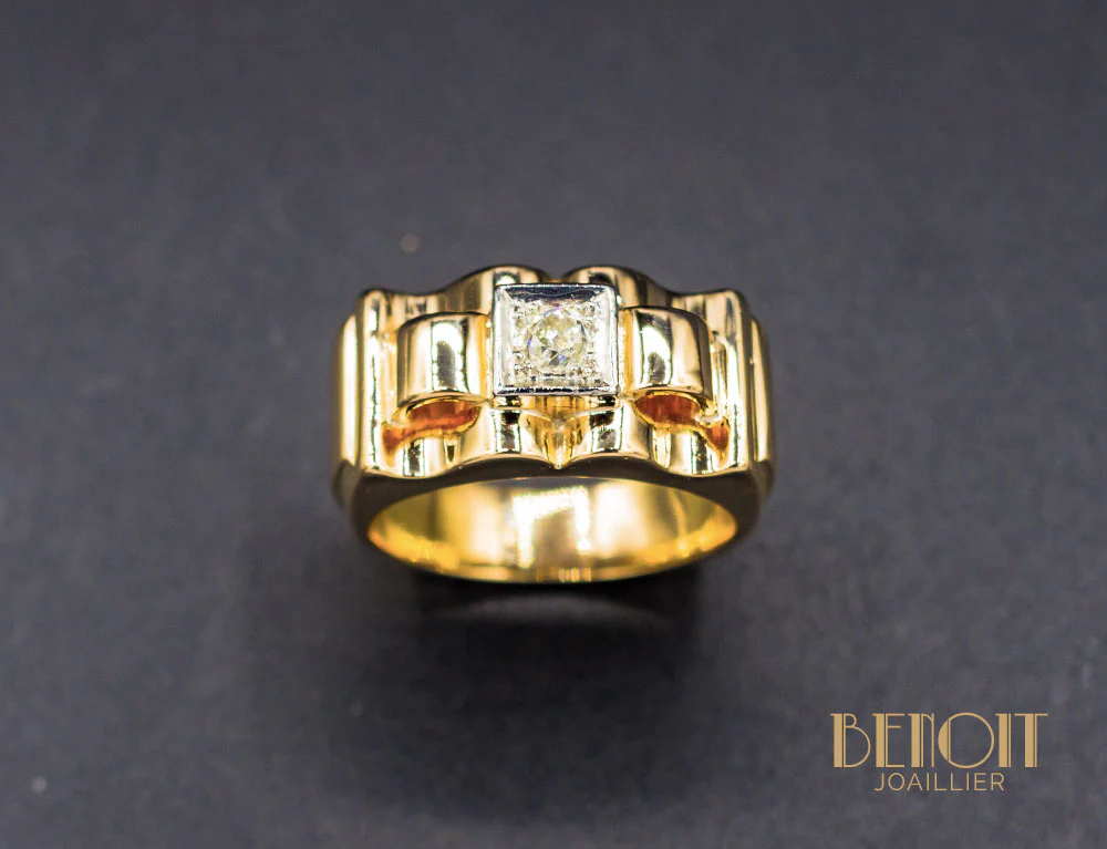 Bague Tank Diamant - Image 2