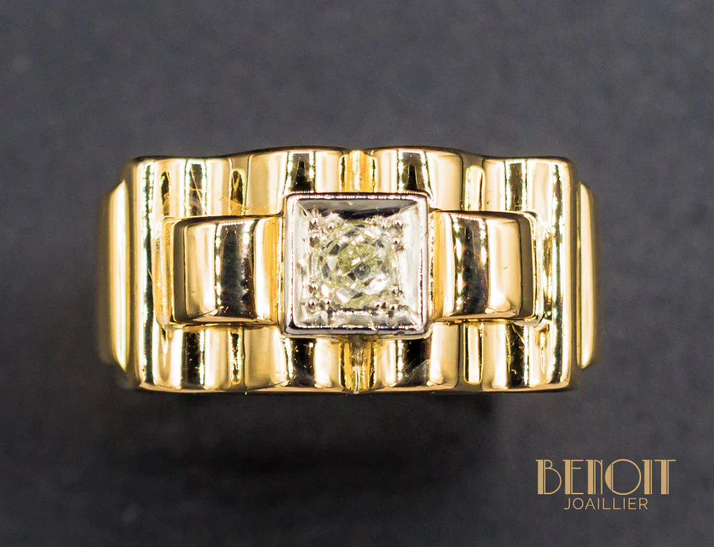 Bague Tank Diamant - Image 3