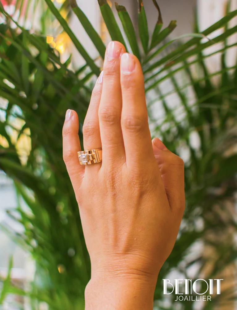 Bague Tank Diamant - Image 7