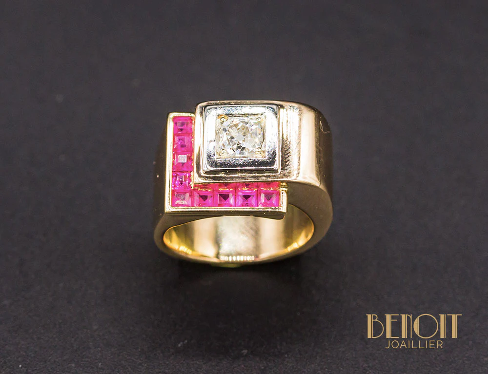 Bague Tank Diamant - Image 2